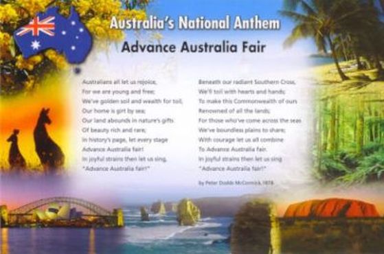 ret ambition Tjen Australian National Anthem - HSIE aSSIGNMENT